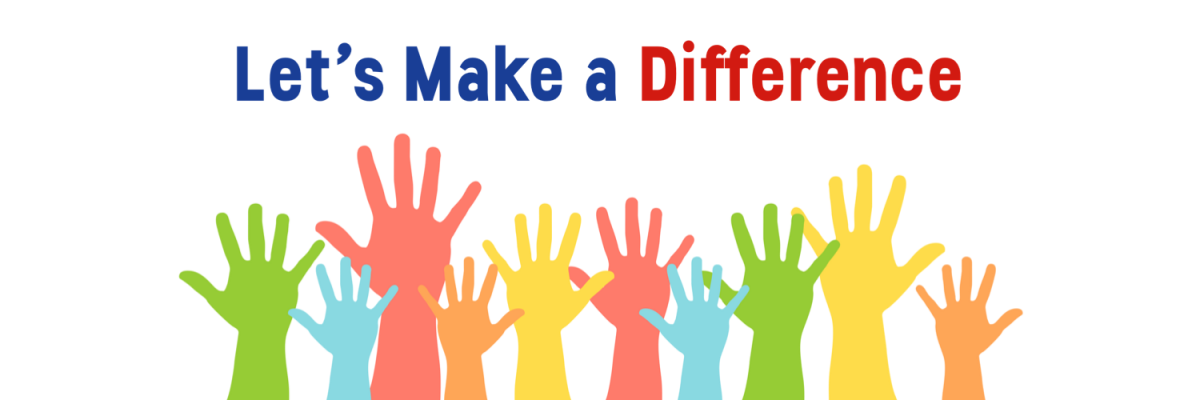 We do different day. Make a difference. Let and make difference. Making a difference. To make a difference.